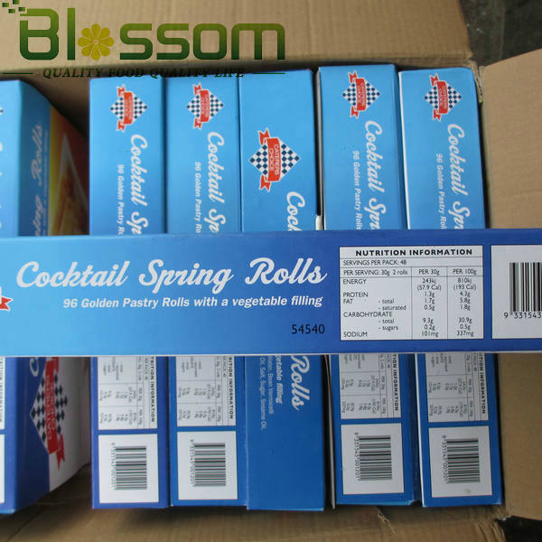 China wholesale hight quality snacks 2014 new product frozen spring roll