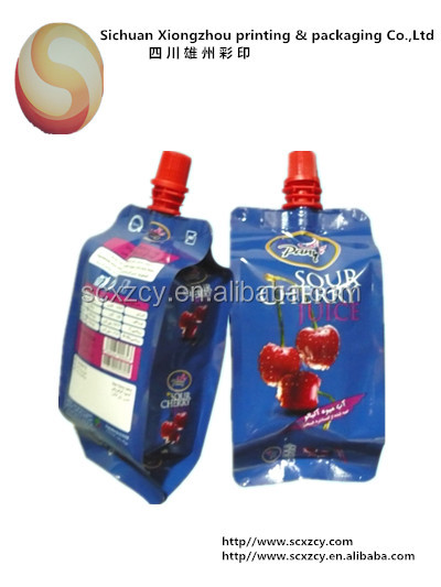 printing standup pouch with spout for coconut water