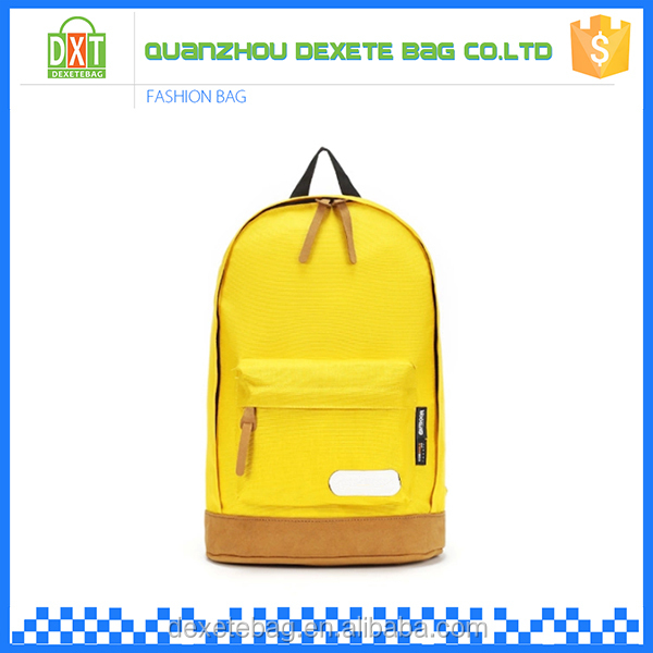 新設計のポリエステル熱い販売シンプルな黄色の女子校の袋仕入れ・メーカー・工場
