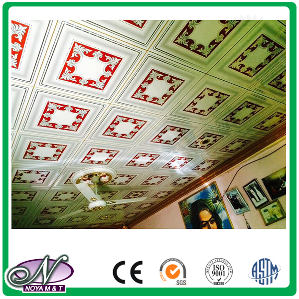 Lightweight beautiful Top quality 3d printing aluminum foil custom size removable ceiling panel