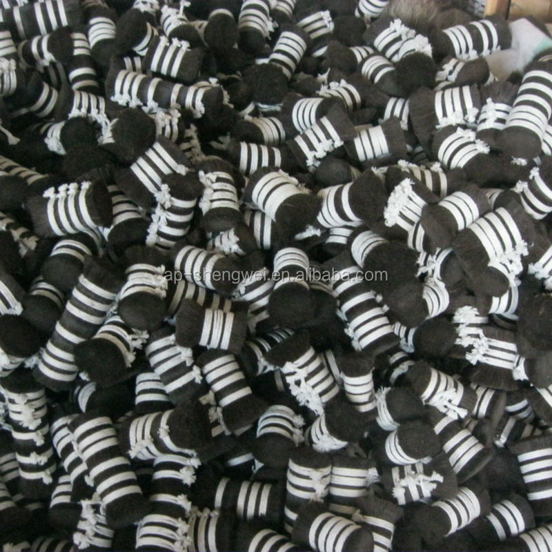 Chinese black single drawn horse mane