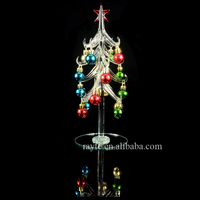 ガラスのクリスマスツリーに搭載されたミラー問屋・仕入れ・卸・卸売り