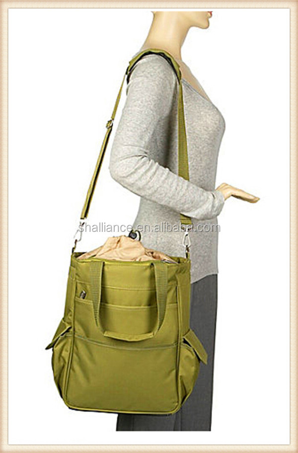Fasionable Drawstring Closure Tote Cooler Bag With Two Side Pockets