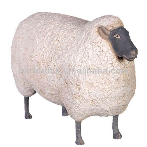 life size resin sheep