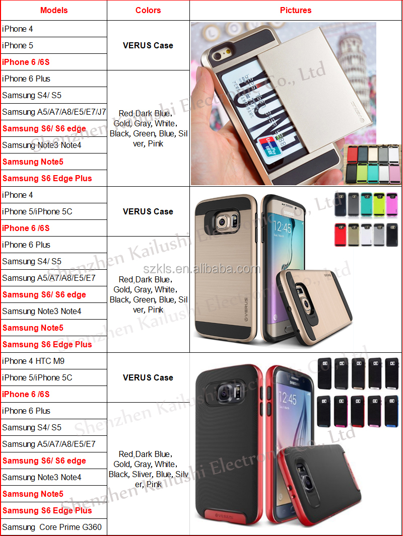 ヴェルスケース上部品質の装甲6sの保護携帯電話ケースiphone用、 iphone用ケースの鎧6sハイブリッド仕入れ・メーカー・工場