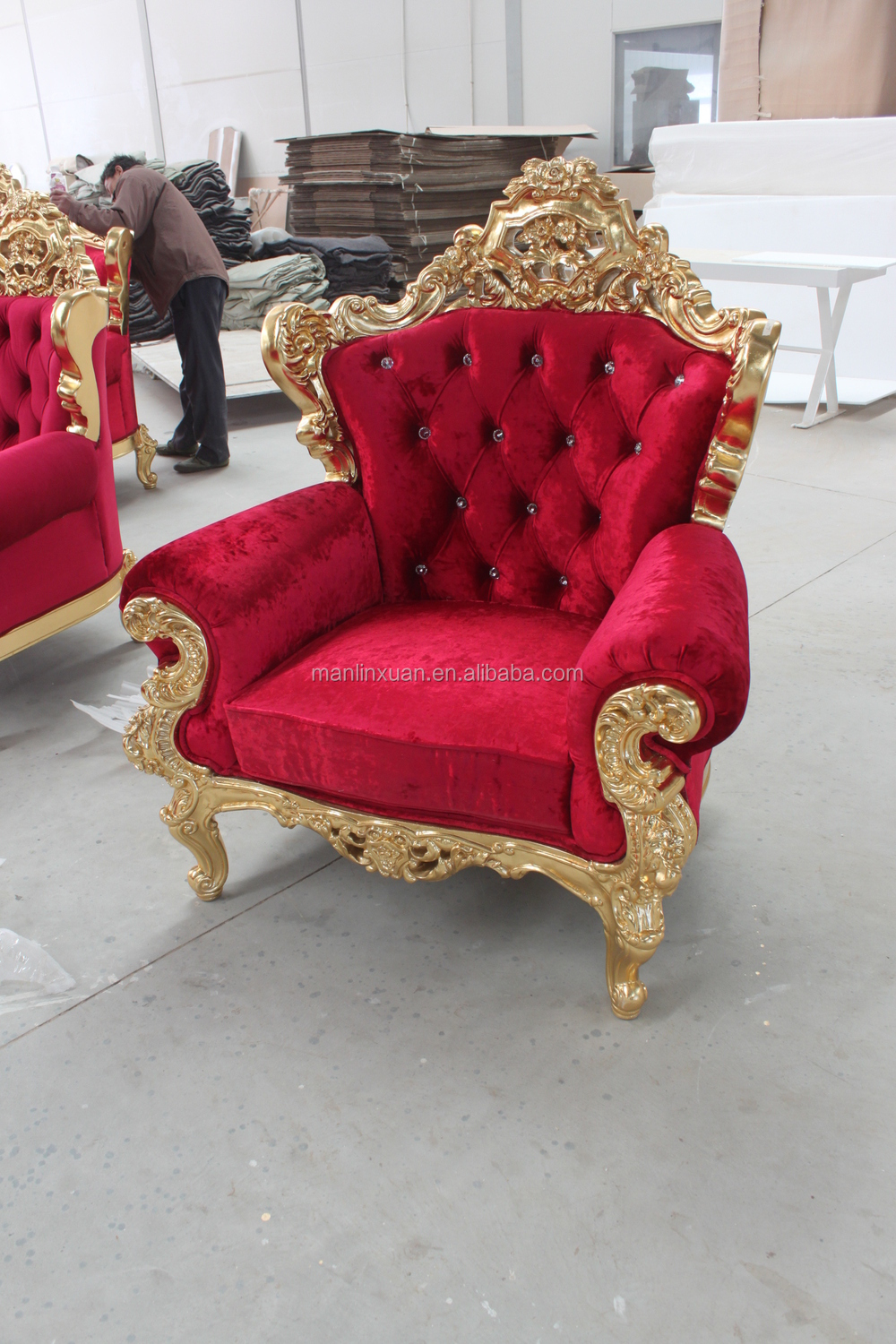 Koninklijke ontwerp gesneden arm fauteuil xy0835 houten stoelen ... Wand design benzine
