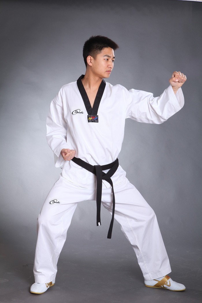 100 Cotton Taekwondo Uniforms Adult Children White Dobok Tae Kwon Do