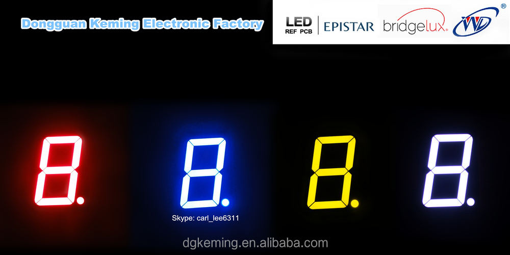 Large 3 inch 1 digit display ultra red single led 7 segment led display 3