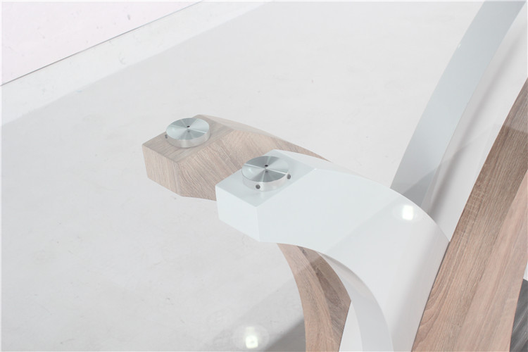 Bases de madera muebles mesa comedor de cristal y sillas para ... Muebles de comedor con la mesa de vidrio y sillas de colores