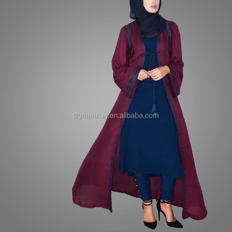 New Burqa Designs In Dubai Photo Long Kimono For Women Tudung Maxi Dress Of Dubai (2).jpg