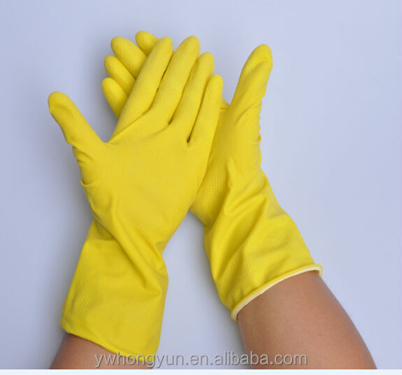 裏地付きラテックス家庭用手袋spary、 ゴム手袋手袋を洗浄問屋・仕入れ・卸・卸売り
