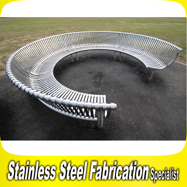 Round Outdoor Bench Stainless Steel Seating Bench Round Tree Bench