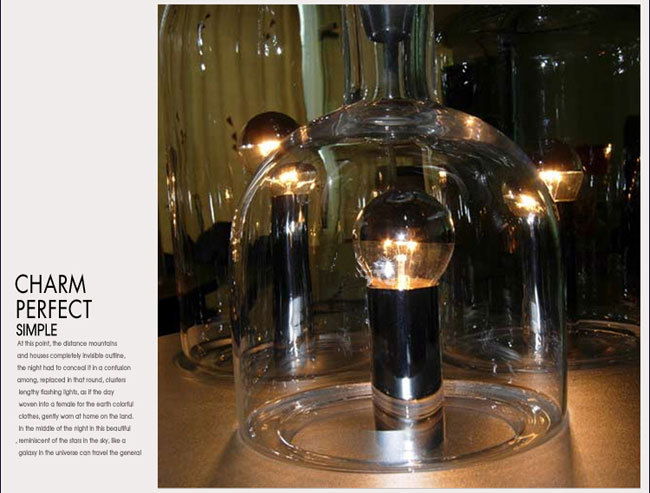 クリエイティブ シンプル な クリア ガラス ランプ シェード現代ワイン ボトル形状テーブル ランプ用resturant の ため の寝室/ コーヒー ショップ仕入れ・メーカー・工場