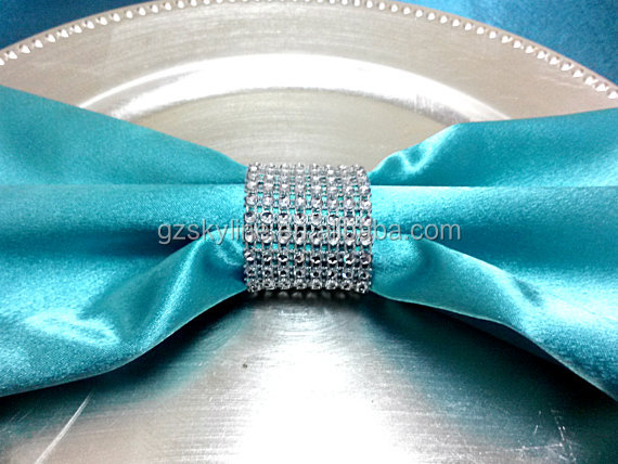 クリアストーンダイヤモンドリングのナプキンホルダー結婚式のための問屋・仕入れ・卸・卸売り