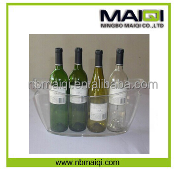 Factory Unique 5L Clear Plastic Champagne Ice Bucket