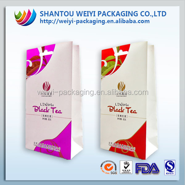 Customized design moisture-proof black tea tea bags made in China