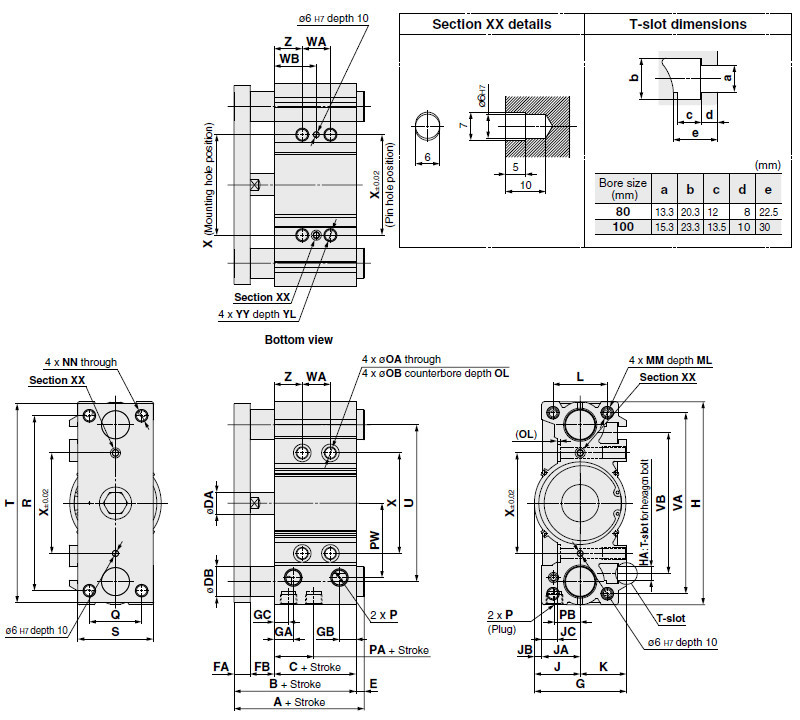 Smc Mgpm Series Pneumatic Cylinder Buy Pneumatic Cylinder,Air