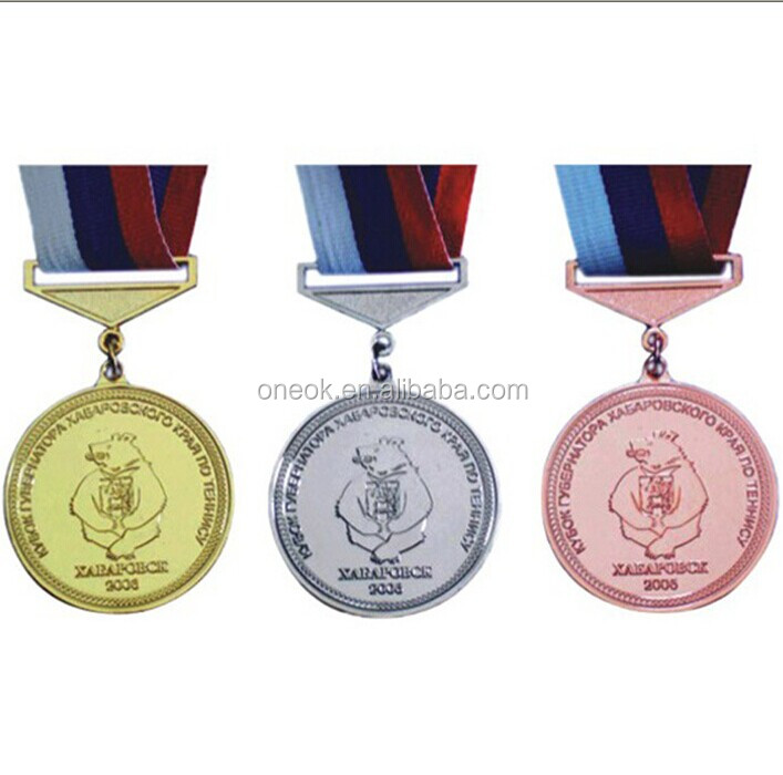 カスタムメイドスポーツメダルやリボン、 金で金メダルのリボン仕入れ・メーカー・工場