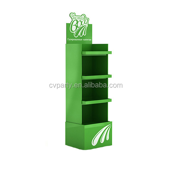 gift clock cardboard display shelf red wine cardboard pallet display