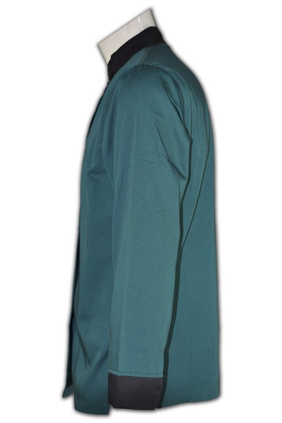基本的なフィットシェフコートのプラスチックボタン100％プレミアムコットンツイル安い男性刺繍シェフコート仕入れ・メーカー・工場