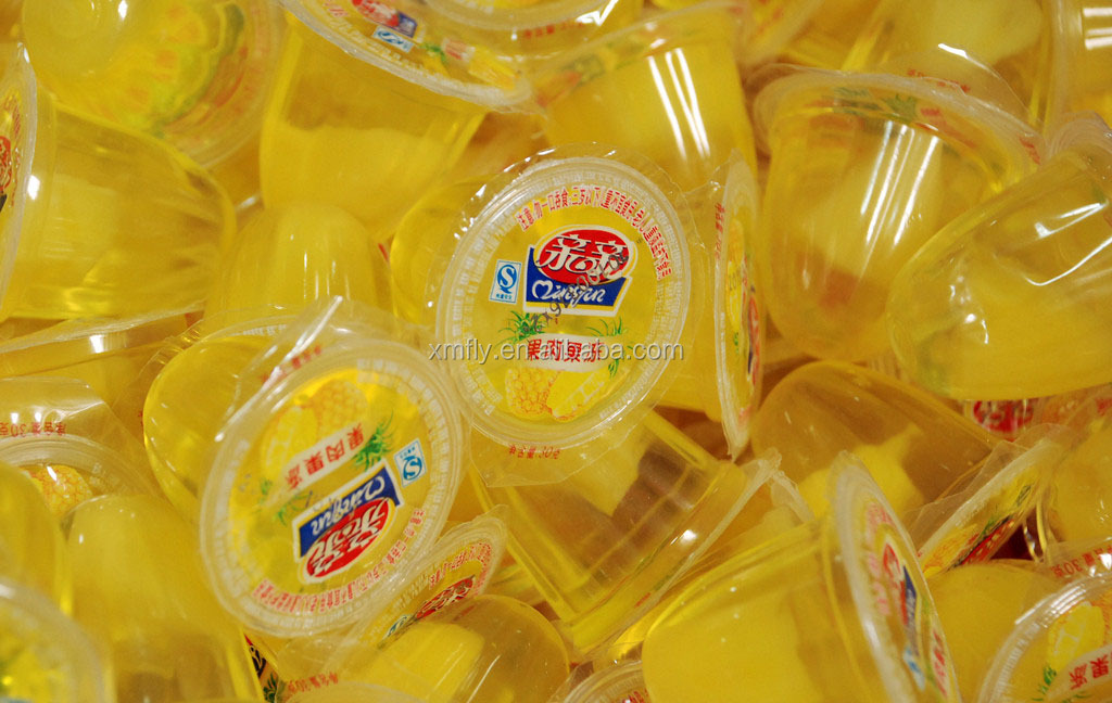 Custom Flavour Apple/Strawberry/Orange/Banana Fruit Jelly Pudding