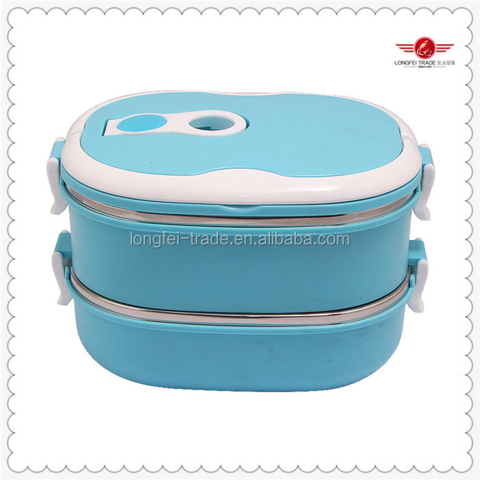 New Design Square Stainless Steel Thermos Food Container/tiffin Lunch