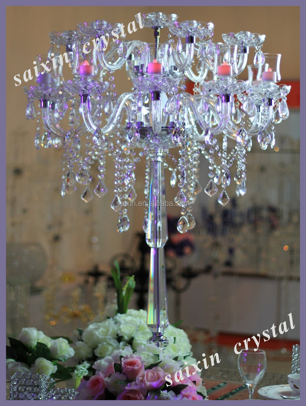 2016 Crystal Wedding Candle Holders For Wedding Table Decor Zt 184