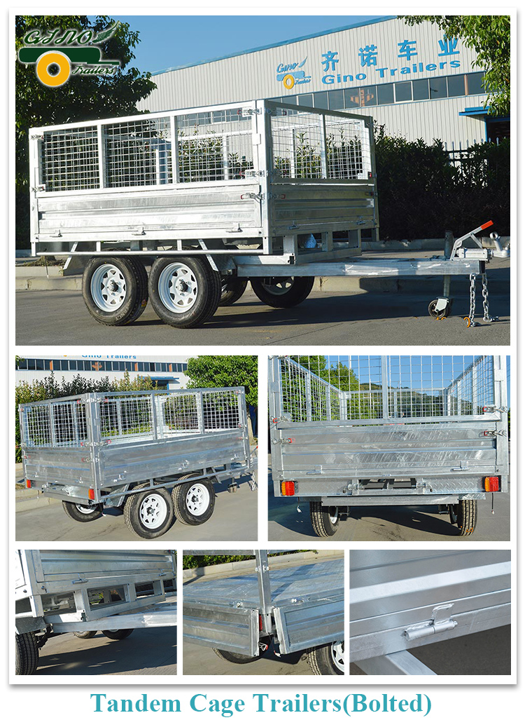 Tandem trailers-bolted