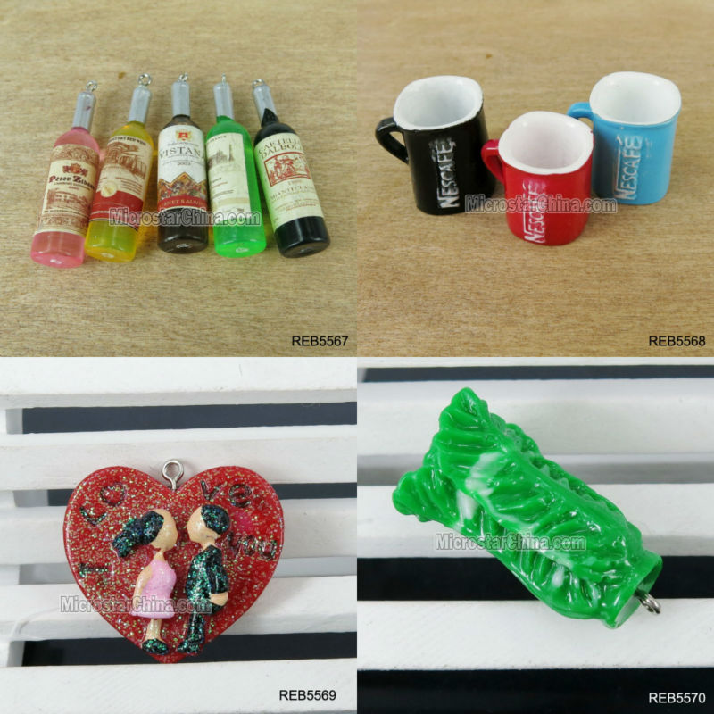Popular realistic simulation artifical resin lollipop pendant