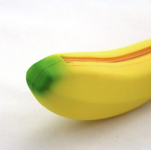 バナナの形をしたかわいいポータブルecofriendlyシリコーン小銭入れ/変更の袋仕入れ・メーカー・工場