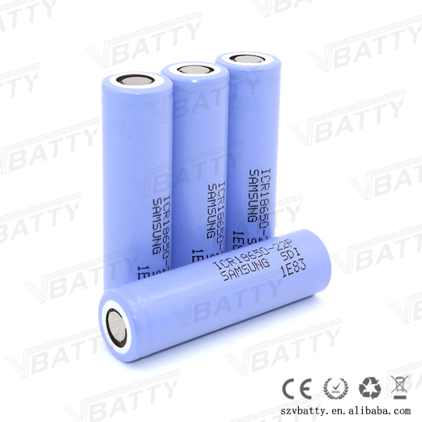 10amp 3.6v 2200mah 18650 li ion battery icr18650-22p 2200mah