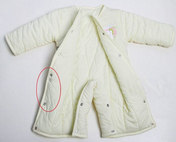 真鍮5突起スナップボタン用ベビー服仕入れ・メーカー・工場