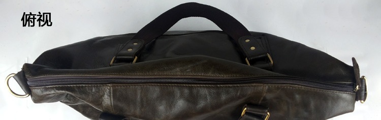 2014 dark chocolate leather man leisure classical messenger shoulder bag