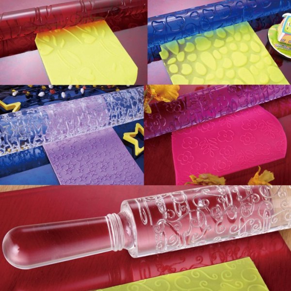 Swirl Pattern Cake Decoration Fondant Rolling Pin