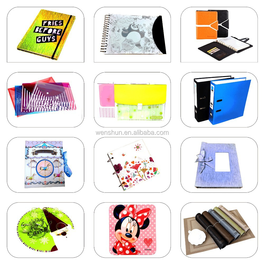 Hot selling handmade hard cover 3 ring binder paper file folder