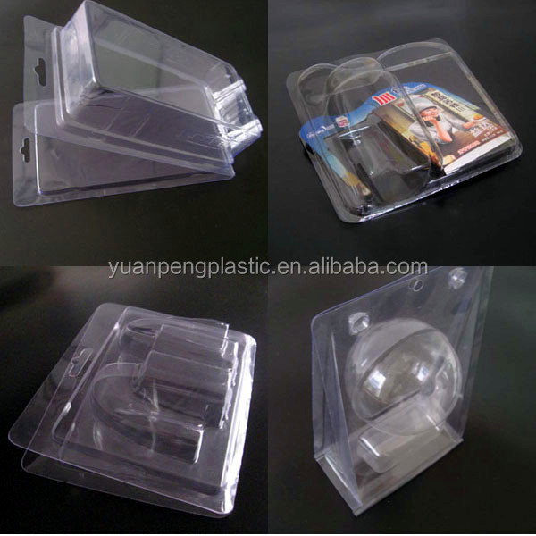 カスタム透明なプラスチックのイヤフォン用のブリスター包装、 インナーイヤー型卸売付きブリスター包装印刷されたカードやハング穴仕入れ・メーカー・工場