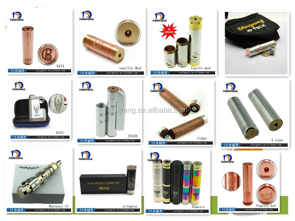 2014 newest box cigarette mech mod wholesale zna 30 mod