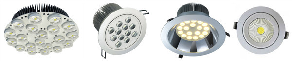 White Color Round Shape 7W Cob LED Downlight