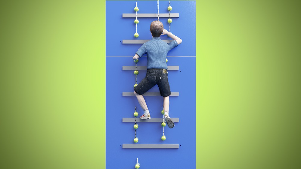 kids indoor climbing wall ,fiberglass drop slide.jpg
