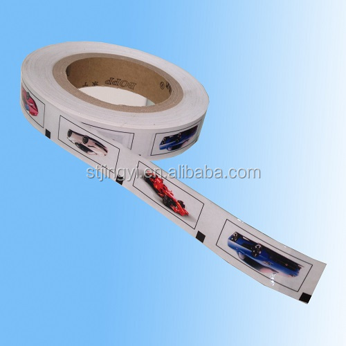 temporary tattoo in roll for bubble gum/chewing gum packaging