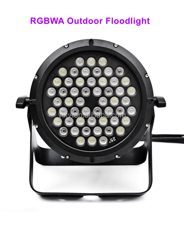 54pcs * 3w led flood light stage/ rgbwa viky lighting led par