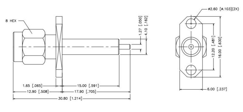 Smaパネルマウントコネクタプラグのオス、 ul、 cerohs指令50オームkls1-sma022光ファイバ用のsma905コネクタ仕入れ・メーカー・工場