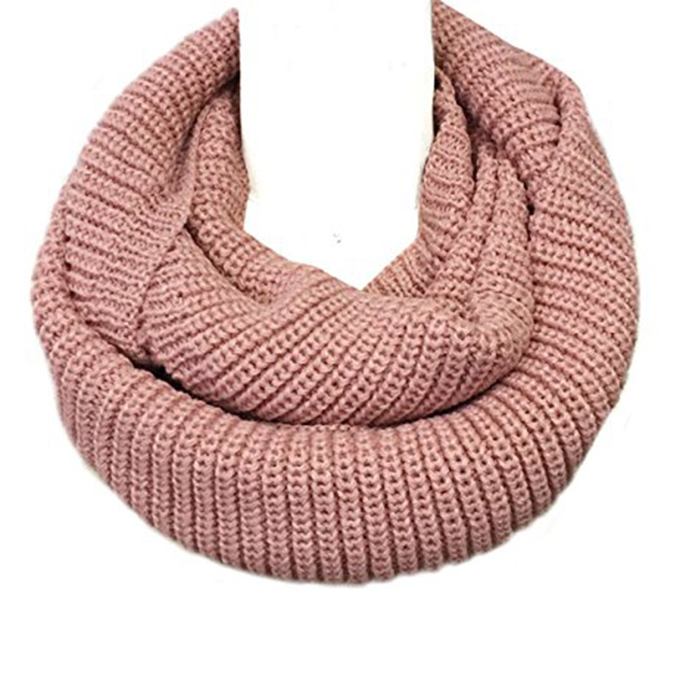 Top Quality Wholesale Custom Winter Knit Neck Warmer Infinity Scarf 