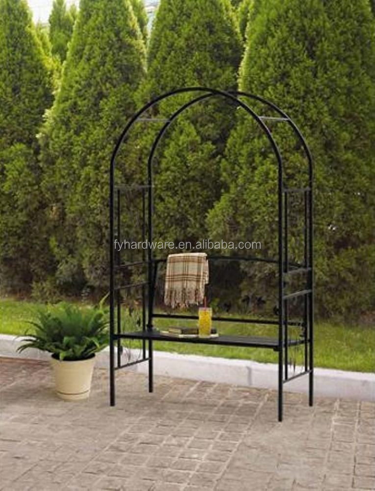 Giardino arco in ferro battuto e decorativo giardino porta ad arco ... Come costruire telaio e porta in ferro battuto