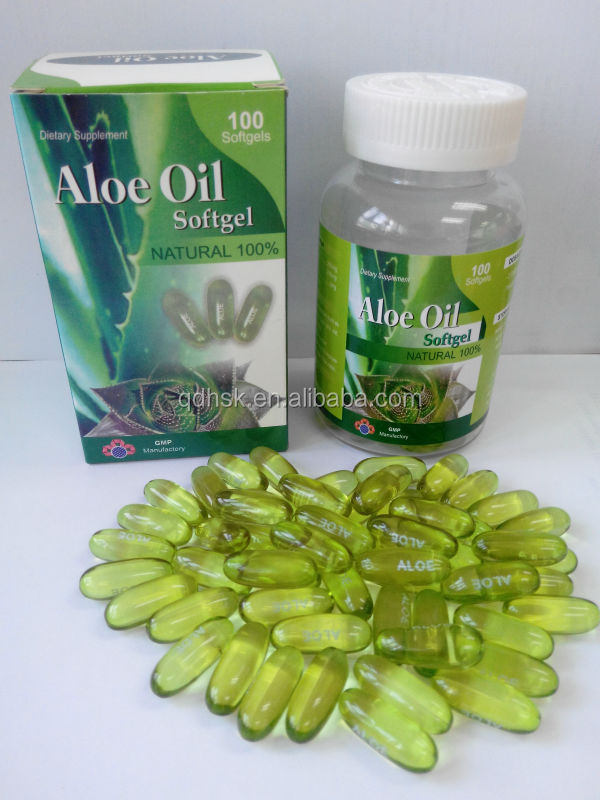 GMP aloe vera soft capsule with private label