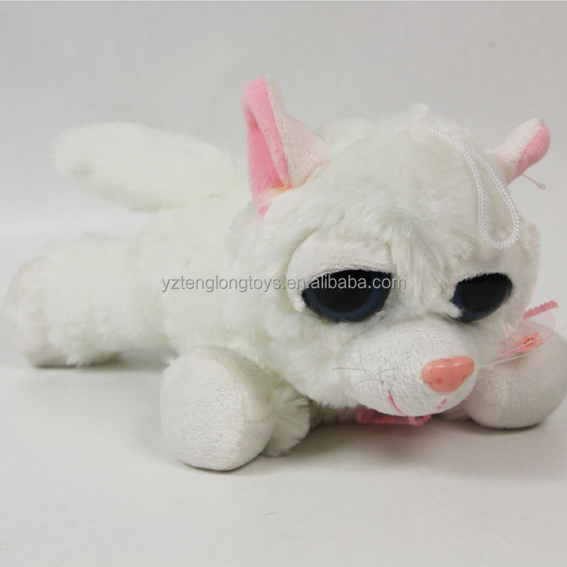 soft toy white cat