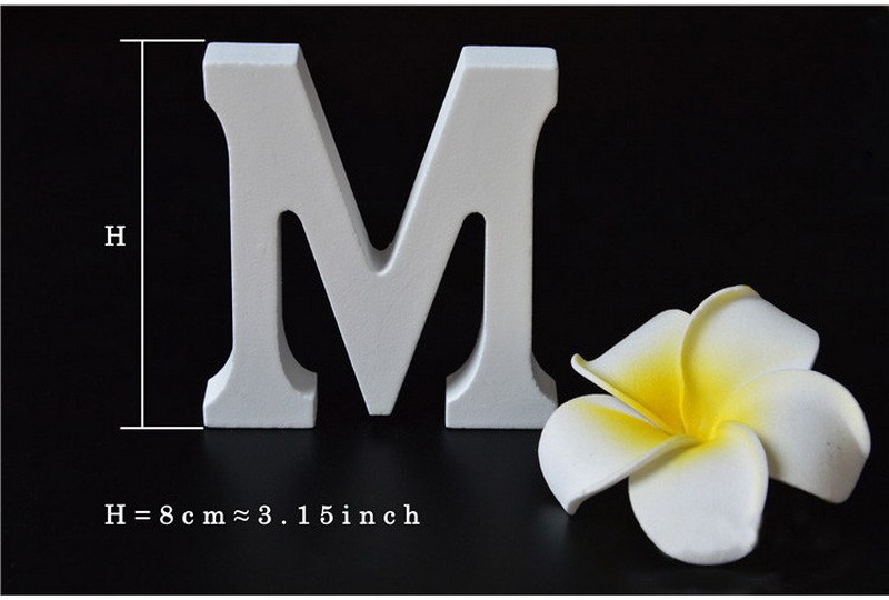 B Home Wedding Decoration Free Standing Mdf White Wooden Letters