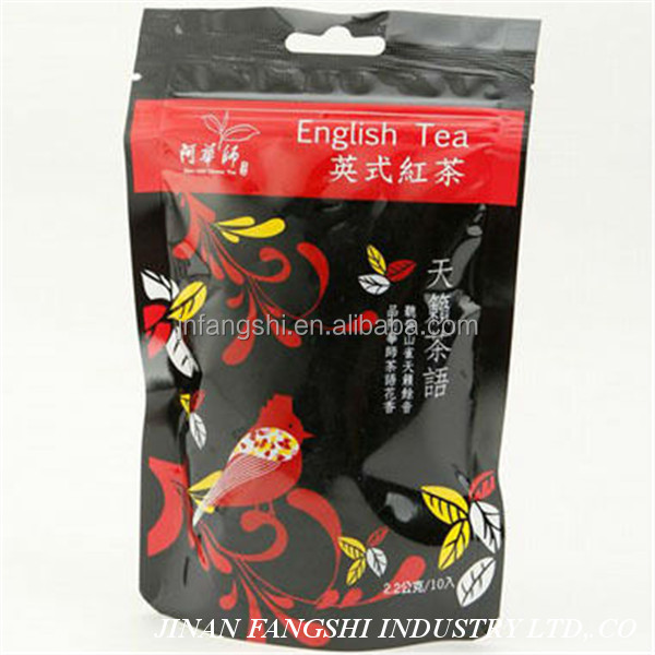 New design doypack empty tea bag for sale