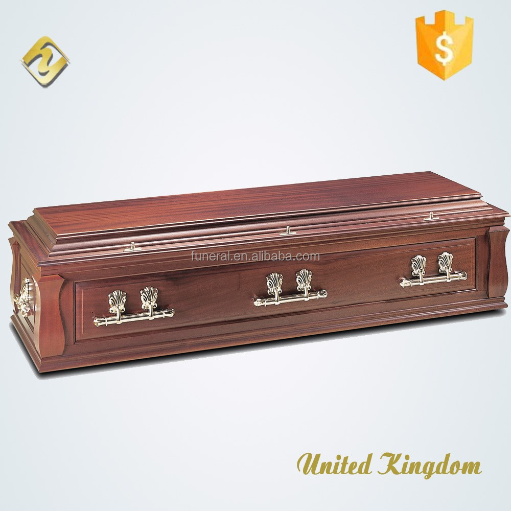 伝統的な英語棺木材ベニヤ棺で棺ハードウェア仕入れ・メーカー・工場