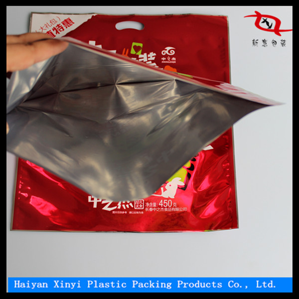 Specialized in color printing laminating new design packaging plastic bags with header from china manufacturer